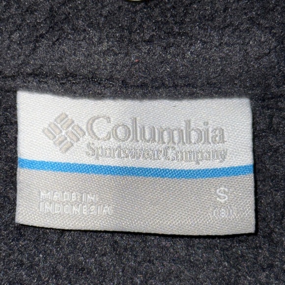 Columbia black full zip fleece jacket boys size 8. - Picture 3 of 4